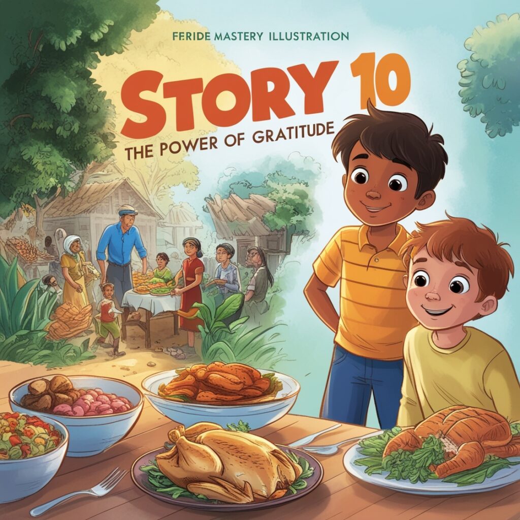 Ethan learns to appreciate his meals after experiencing a world where food is scarce. He returns home with a newfound gratitude and promise to value every meal.