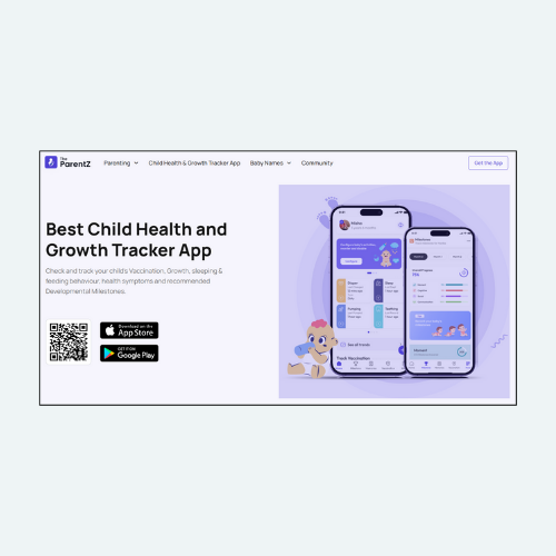 "TheParentZ" App: A preview of the app interface as it appears on Google Play.