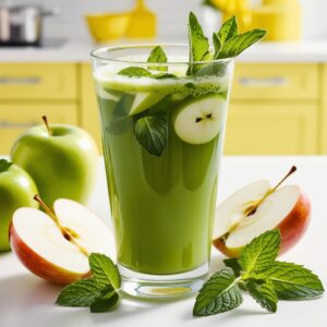 Minty Green Apple Juice