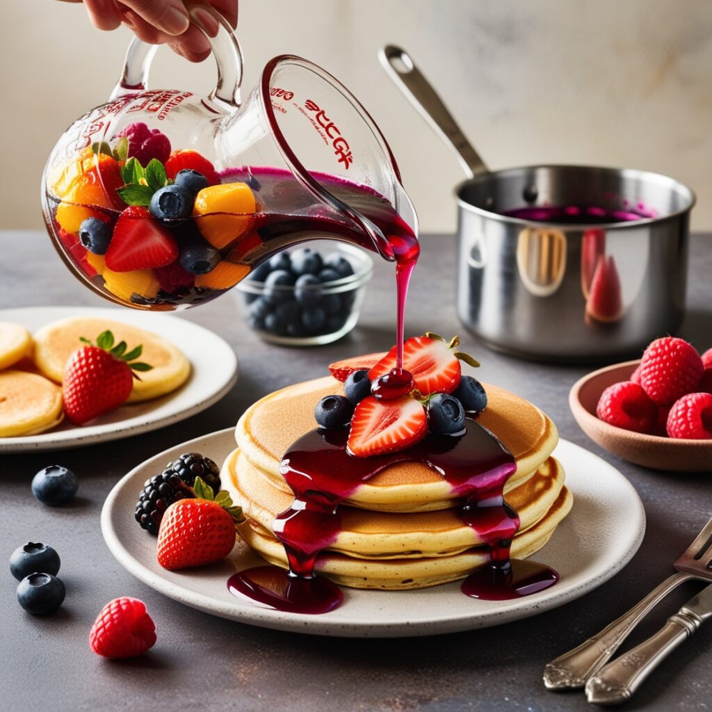 Delicious Fruit Syrup: A Sweet Kitchen Staple for Pancakes and Waffles