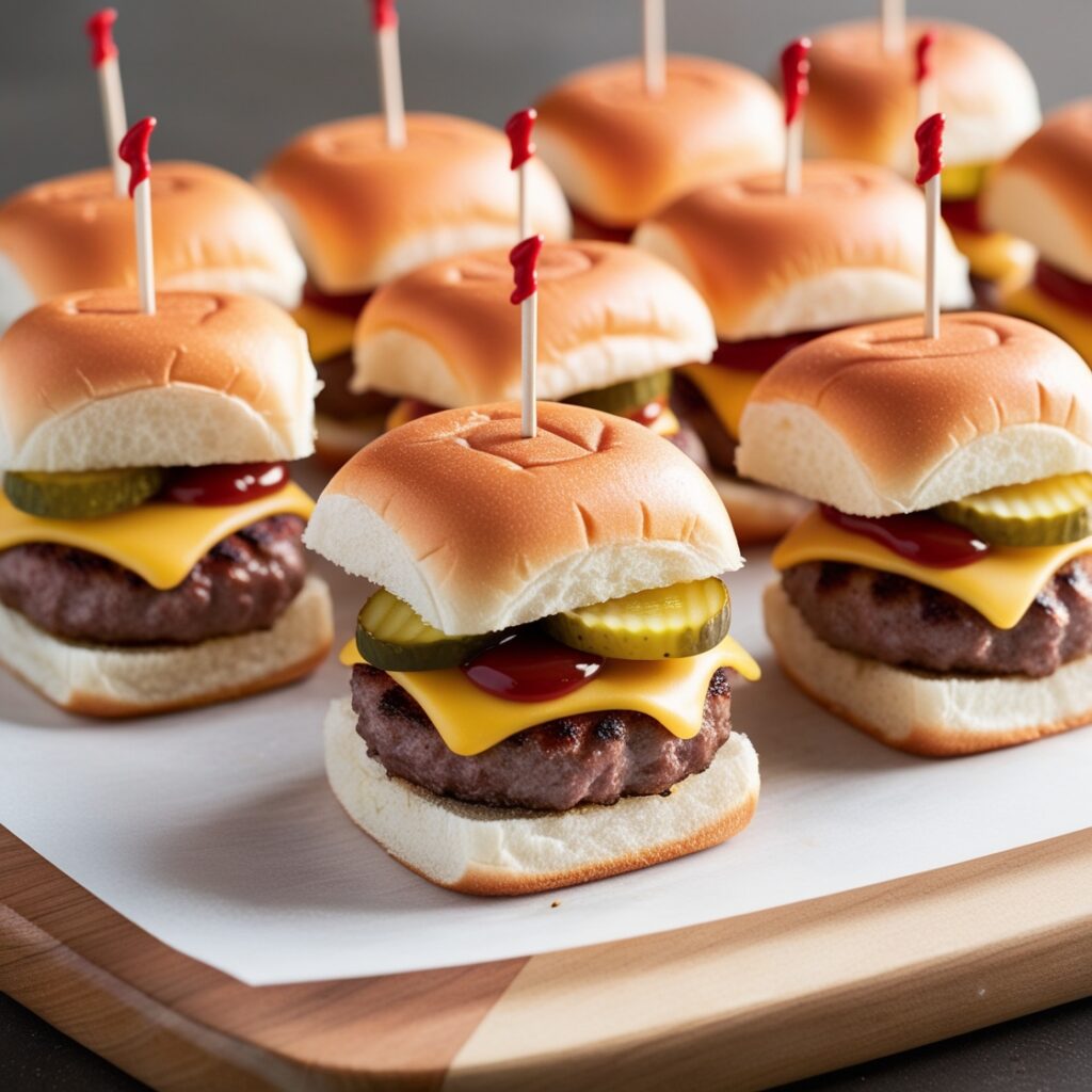 Appealing and vibrant image of a Homemade Mini Sliders, inspired by White Castle's Original Sliders