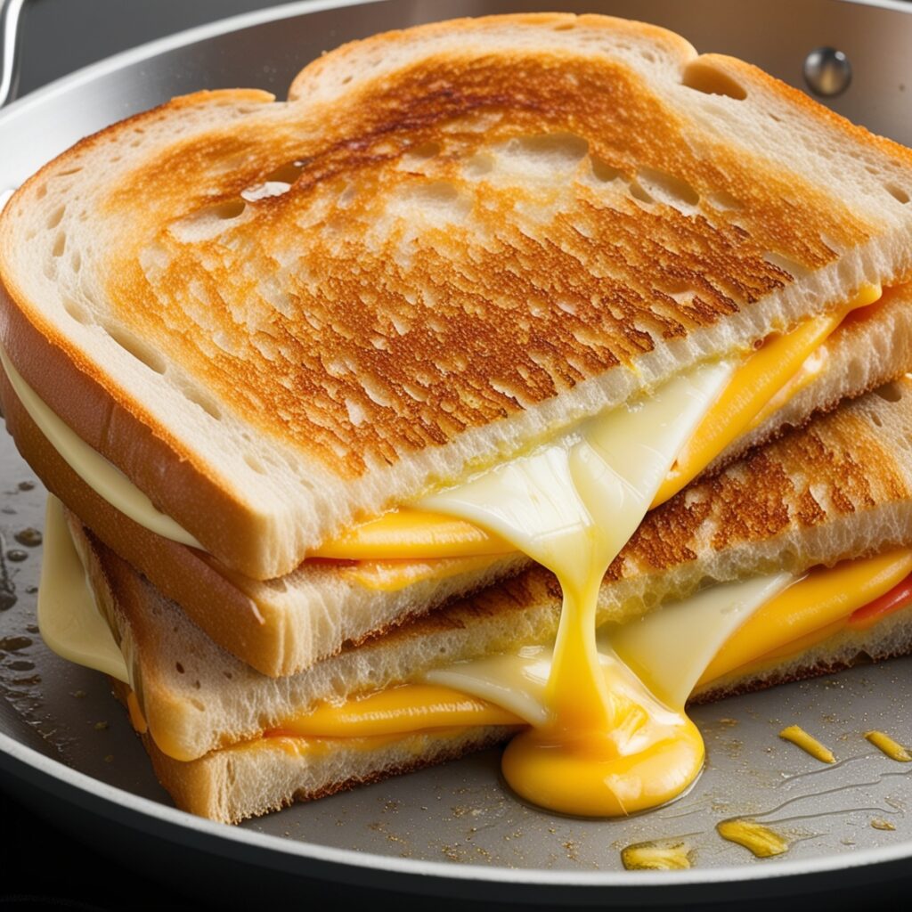Image of a delicious, healthy homemade fast food: cheeseburger, inspired by McDonald's Cheeseburger.
