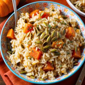 Pumpkin Seed Rice Pilaf