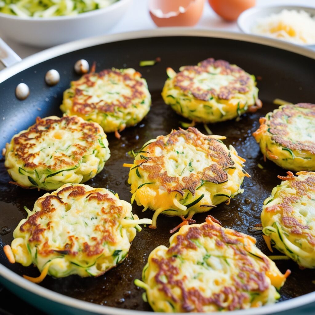 A delicious and cozy image of Zucchini Fritters