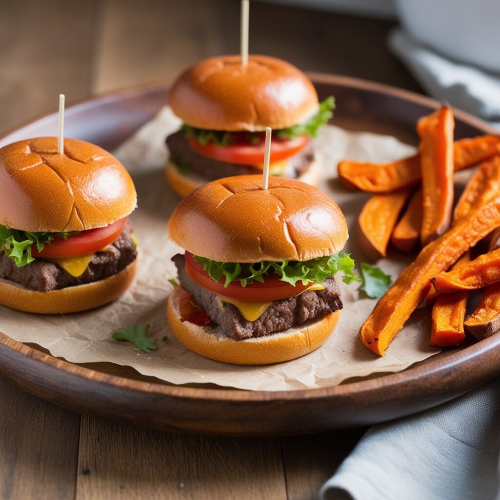 Image of a delicious, healthy dish : Baked Sliders