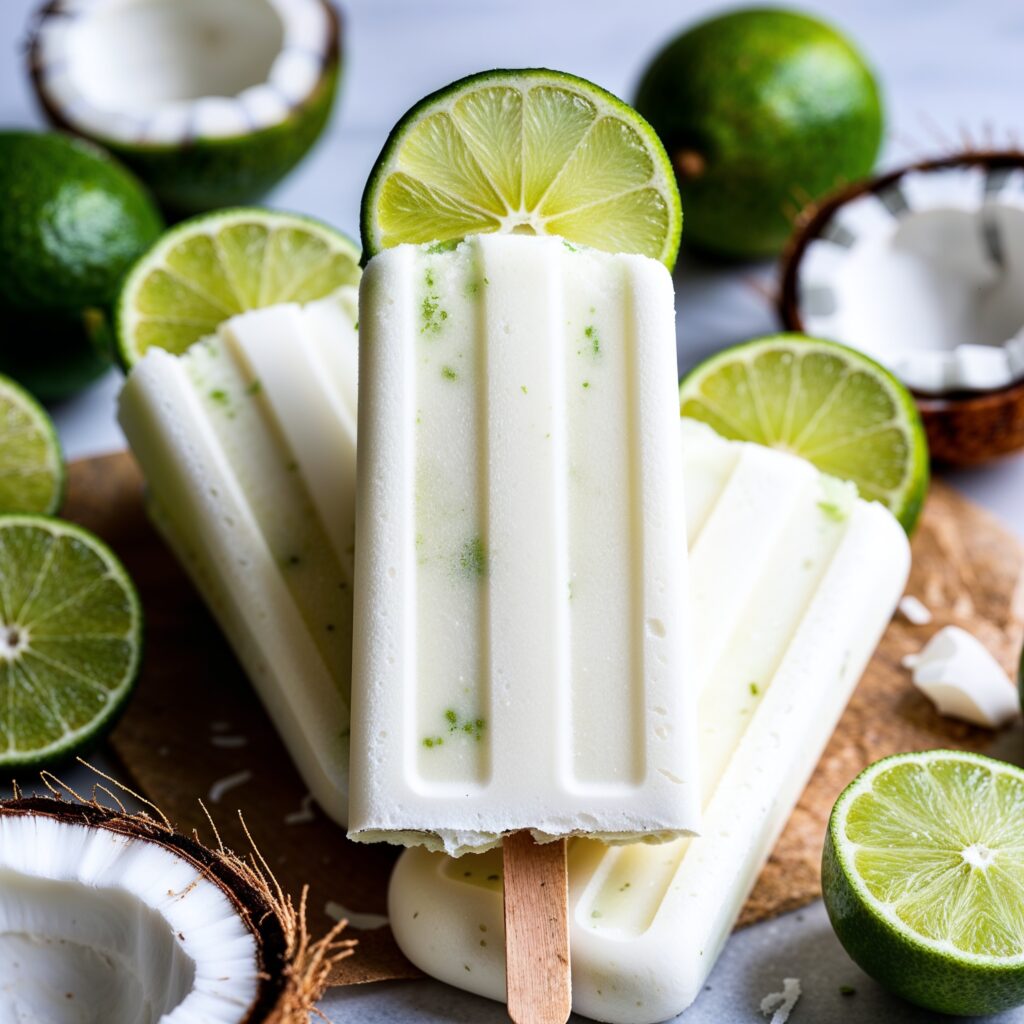 Refreshing coconut treats with a zesty lime twist, perfect for a tropical delight!