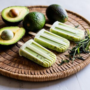 Avocado Green Tea Popsicles
