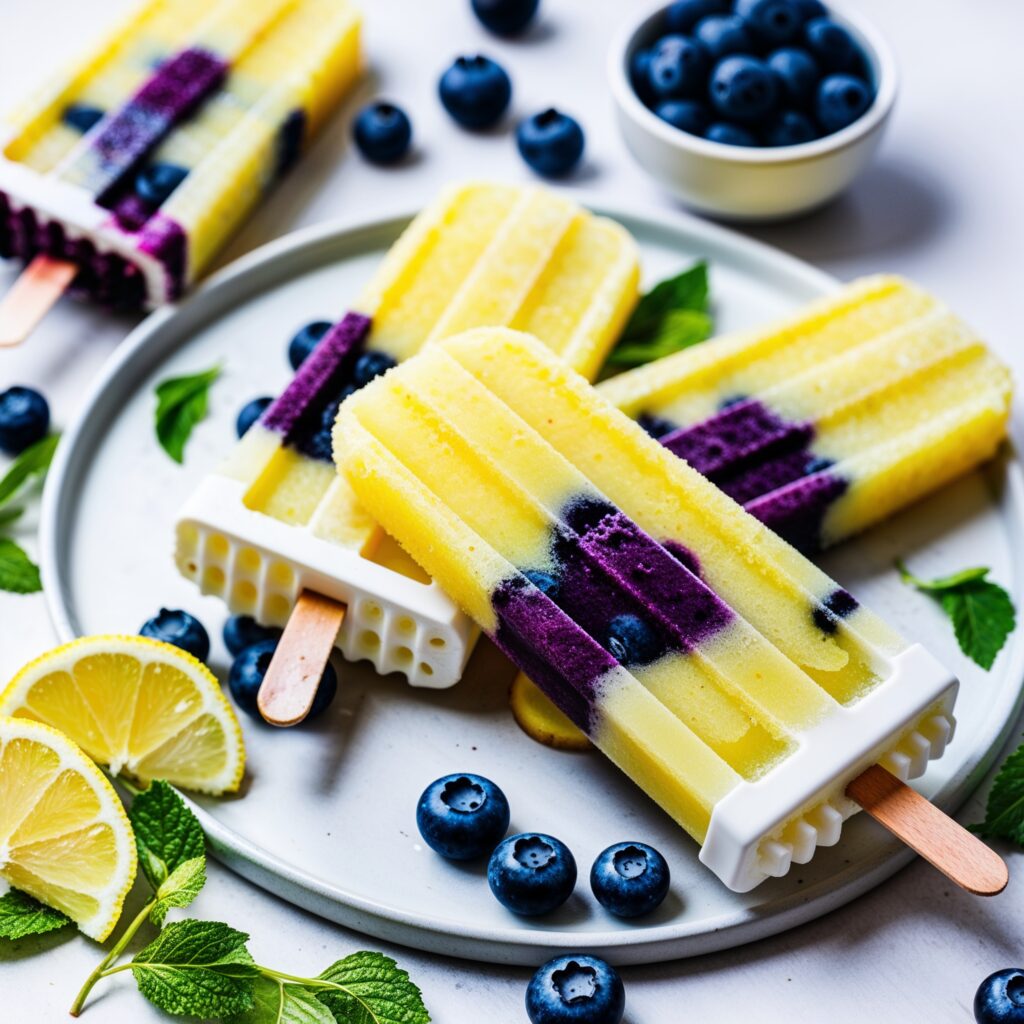 A delightful mix of tangy lemon and sweet blueberries, perfect for cooling down!
