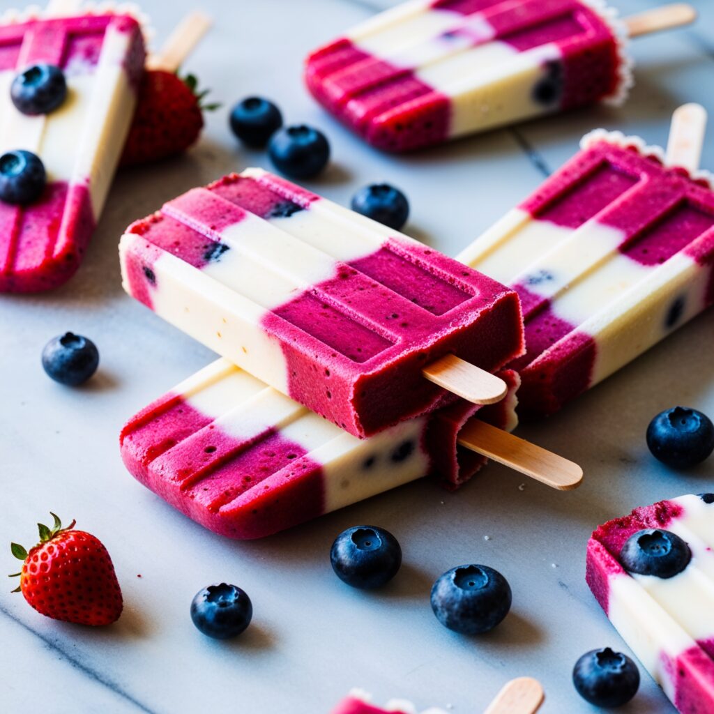 A creamy, fruity delight perfect for a refreshing snack!