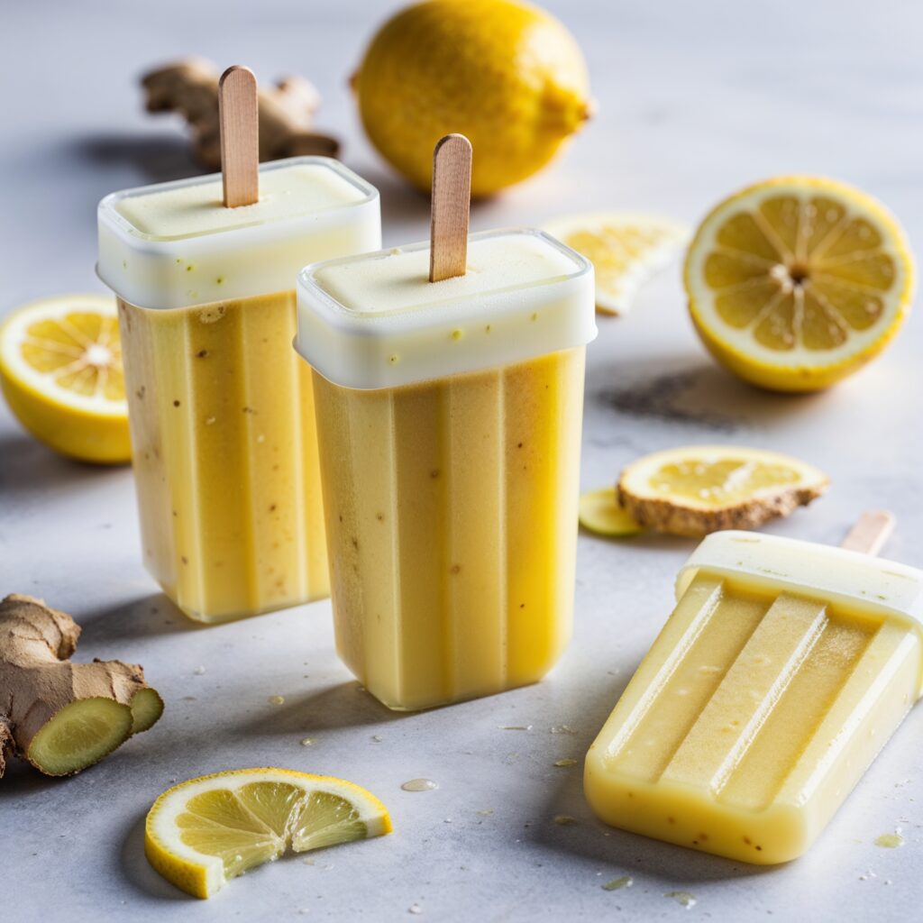  Delicious popsicles infused with honey, lemon, and a hint of ginger for a refreshing treat!
