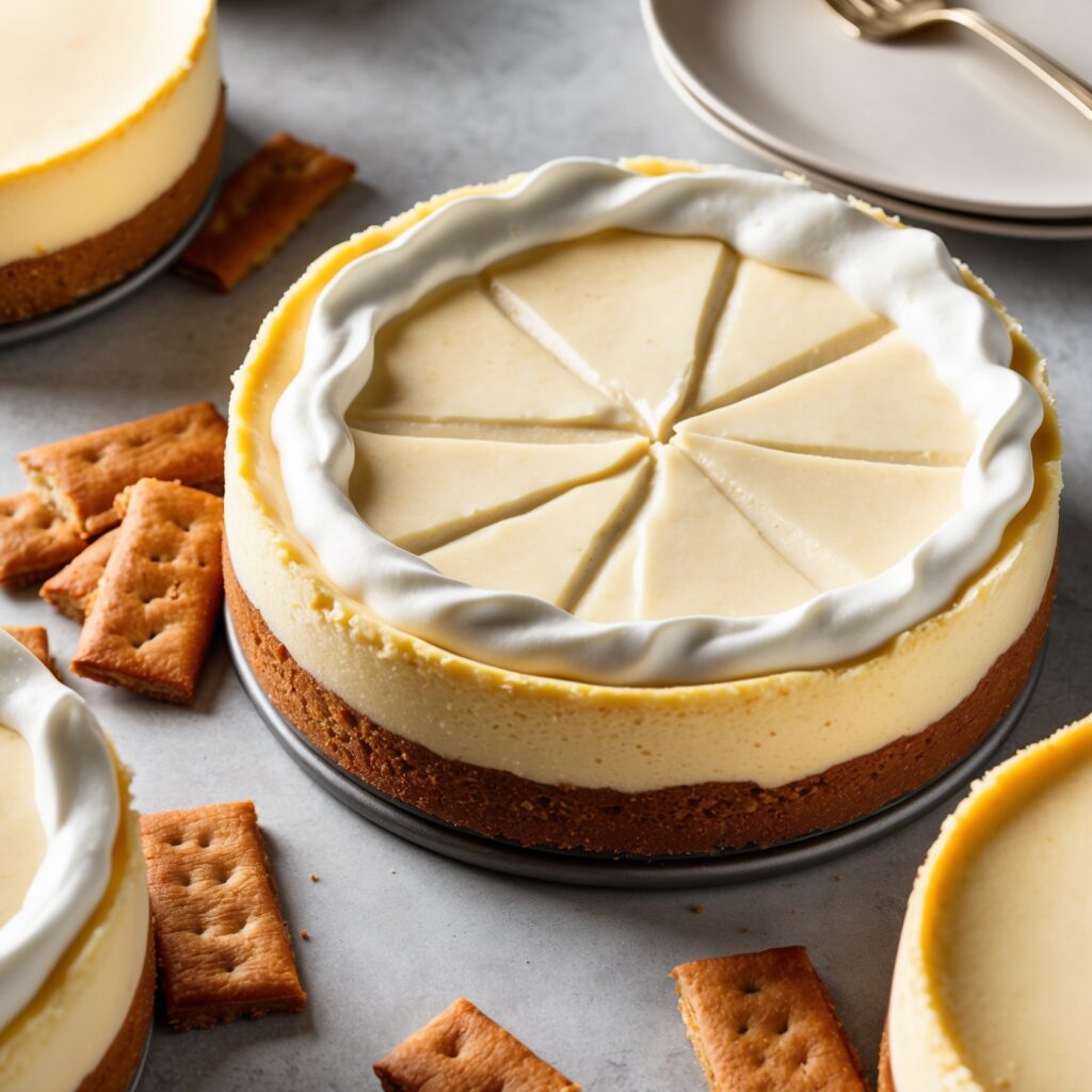 A vibrant and appetizing image of homemade "Cheesecake Factory’s Cheesecake"