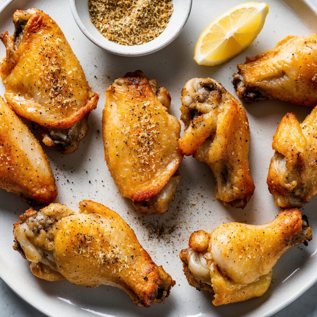 image of a delicious homemade Wingstop Lemon Pepper Wings