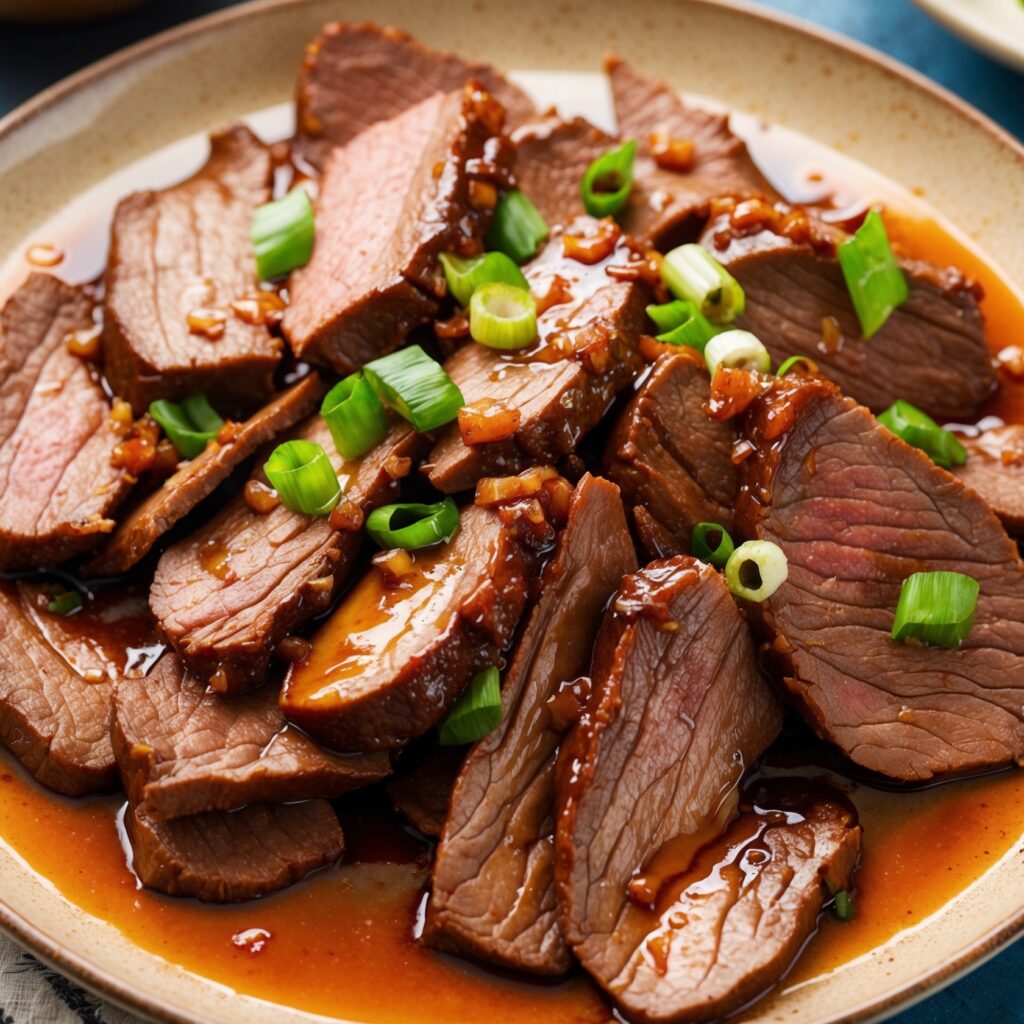 Appetizing image of homemade P.F. Chang’s Mongolian Beef