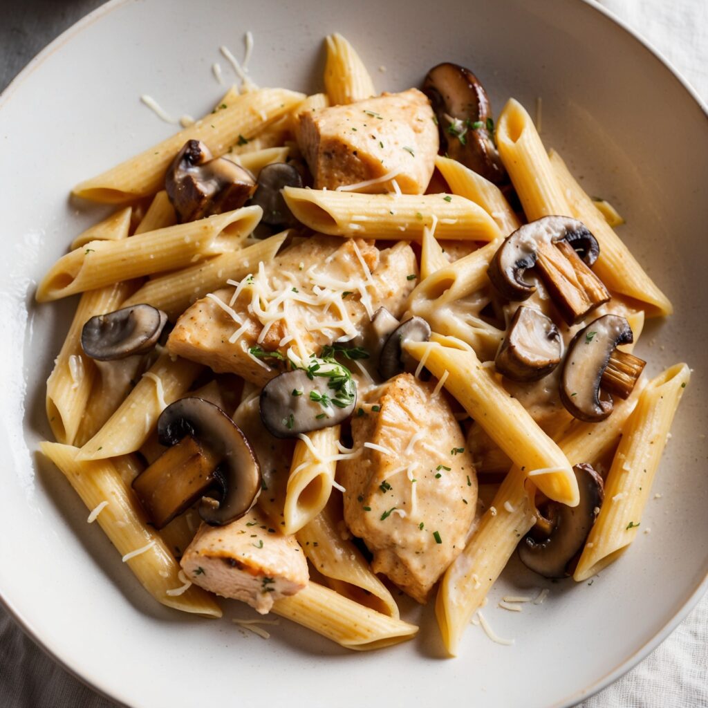 Image of a delicious, healthy homemade "The Cheesecake Factory’s Pasta Da Vinci"