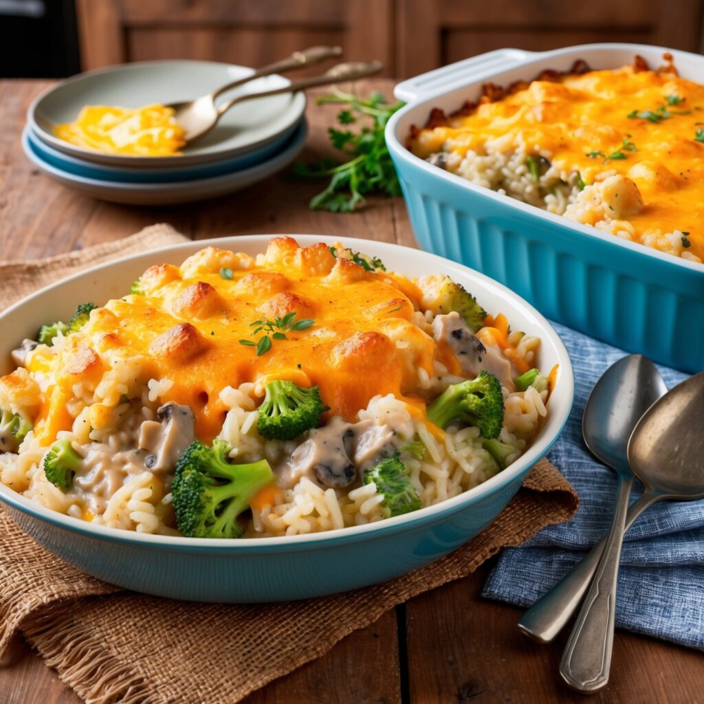 Cheesy Rice Casserole: A hearty dish