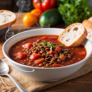 Red Lentil and Tomato Soup