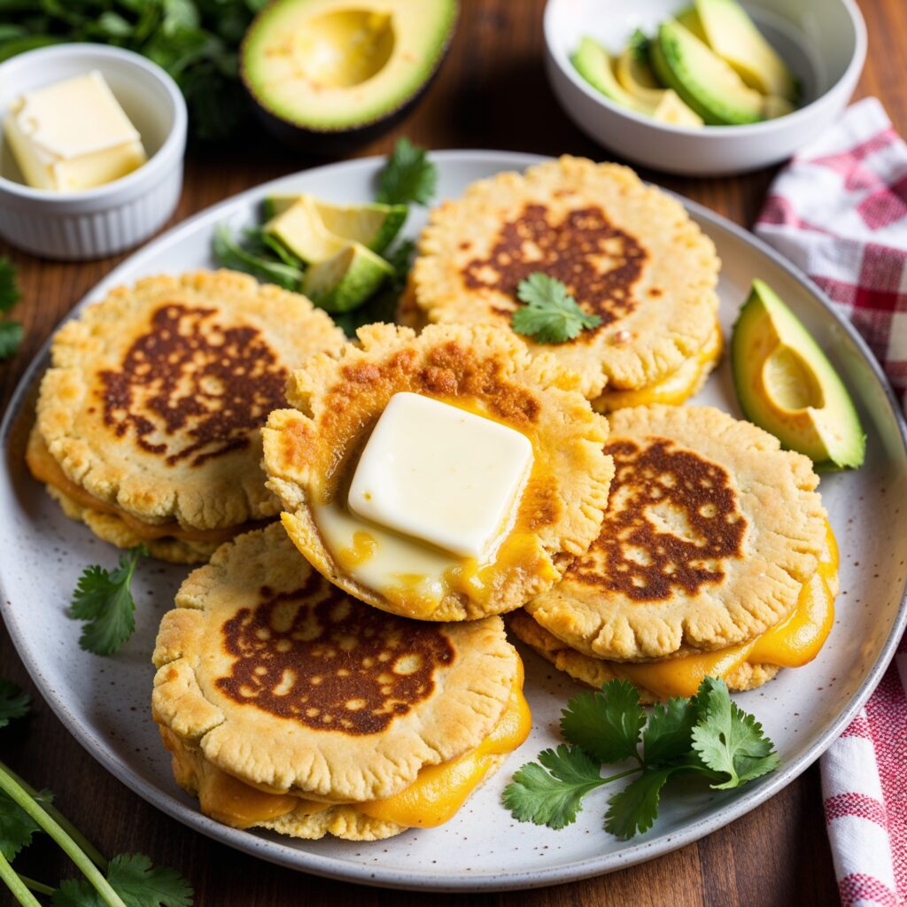 Exploring Global Cuisines: Enjoy the hearty flavors of Arepas, a traditional Venezuelan delight.