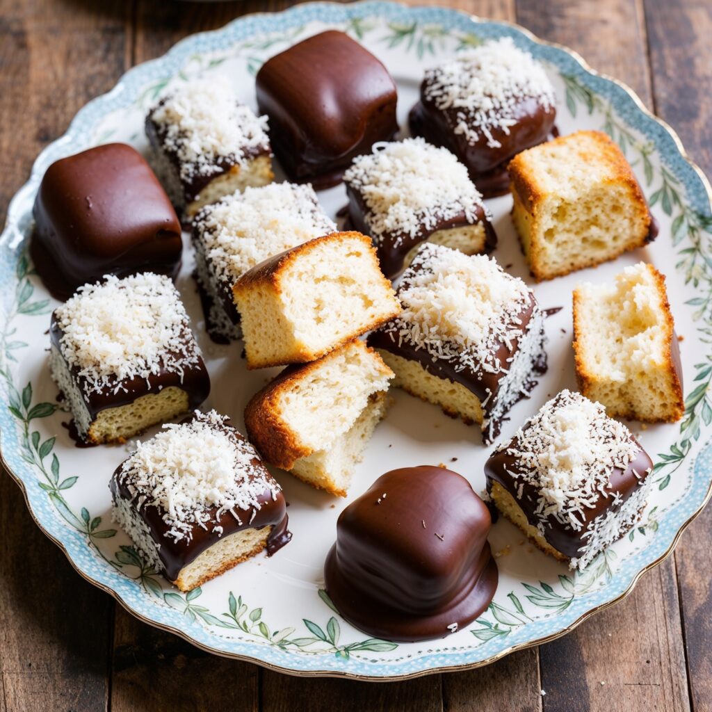 Exploring Global Cuisines: Indulge in the sweet and iconic Lamingtons from Australia, a treat for all occasions.