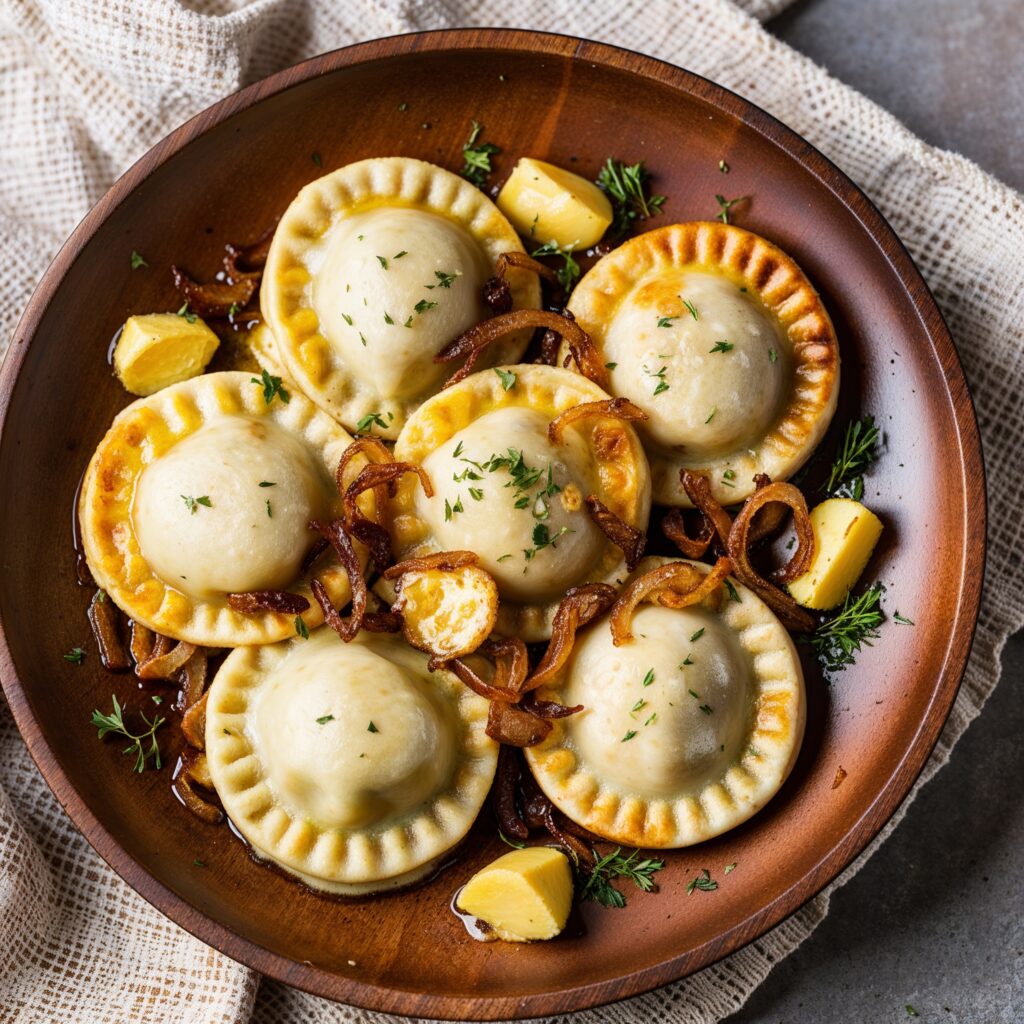 Exploring Global Cuisines: Enjoy the comforting flavors of Pierogi, a beloved Polish dish.