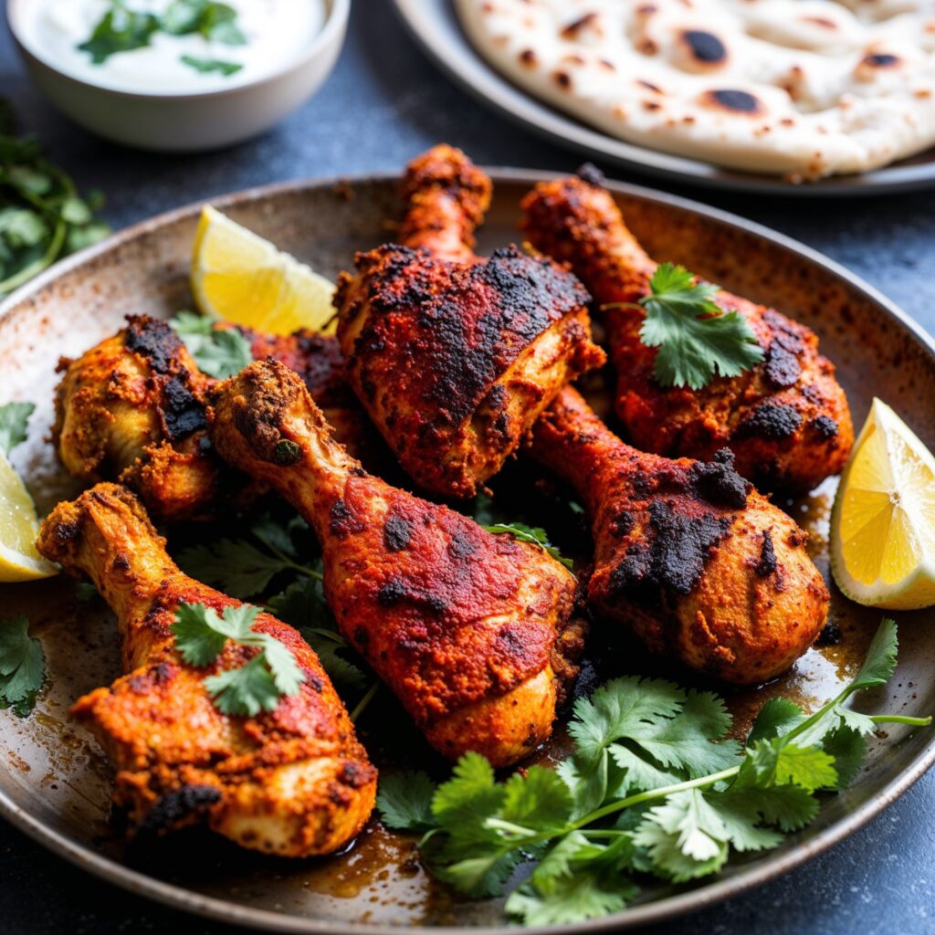Exploring Global Cuisines: Savor the bold, smoky flavors of authentic Indian Tandoori Chicken.