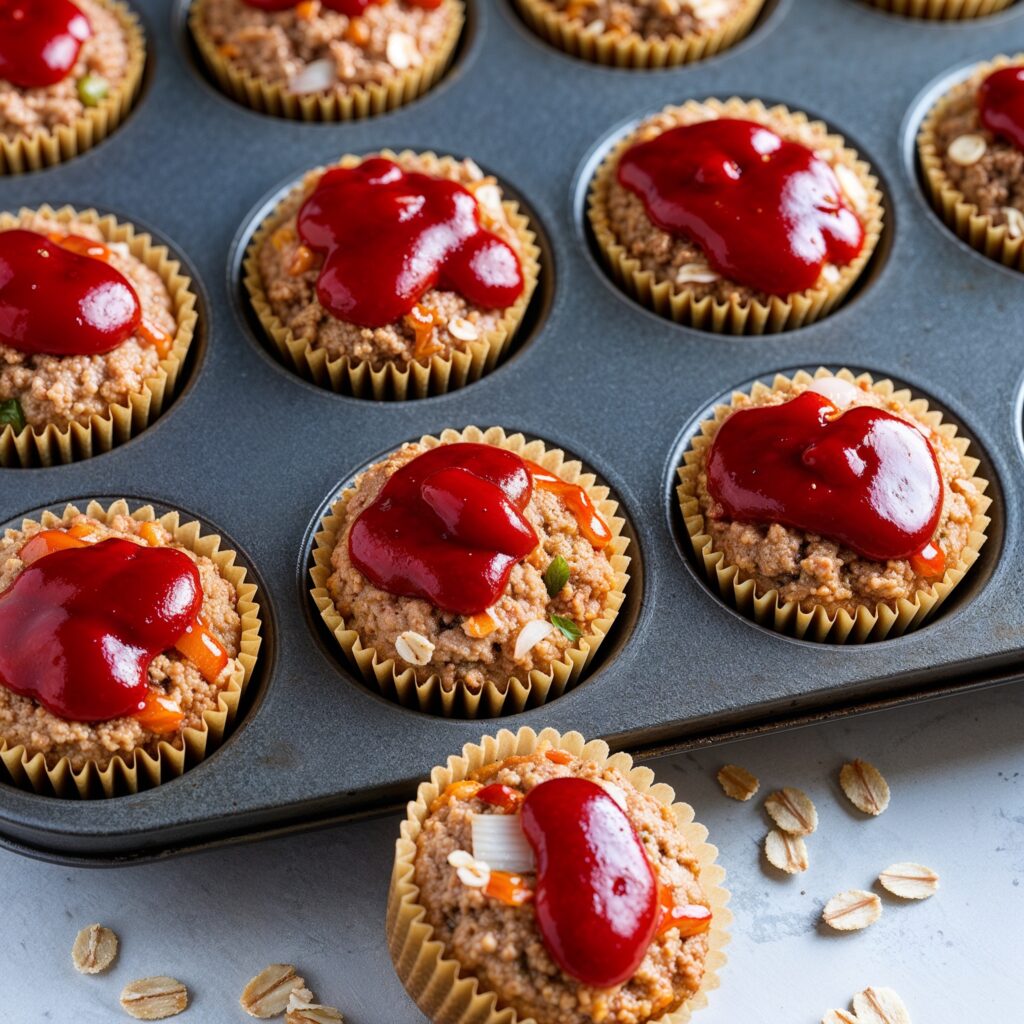 Wholesome baked turkey meatloaf muffins—an ideal healthy meal to fight childhood obesity.