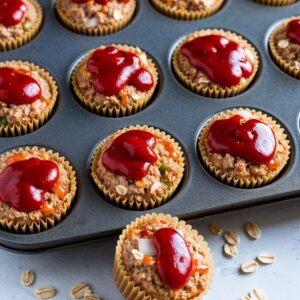 Baked Turkey Meatloaf Muffins